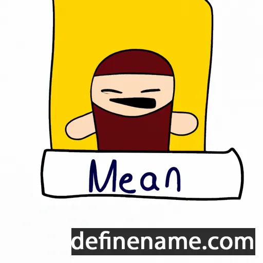 cartoon of the name Mẫn