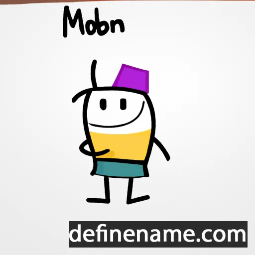 cartoon of the name Möbin