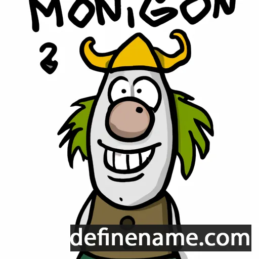 cartoon of the name Möngön