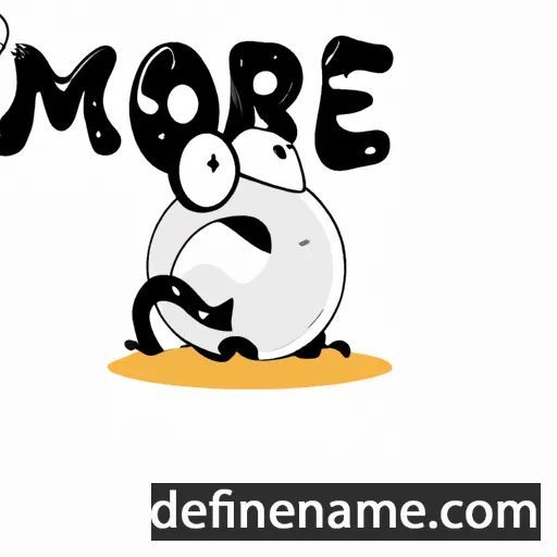 cartoon of the name Môre