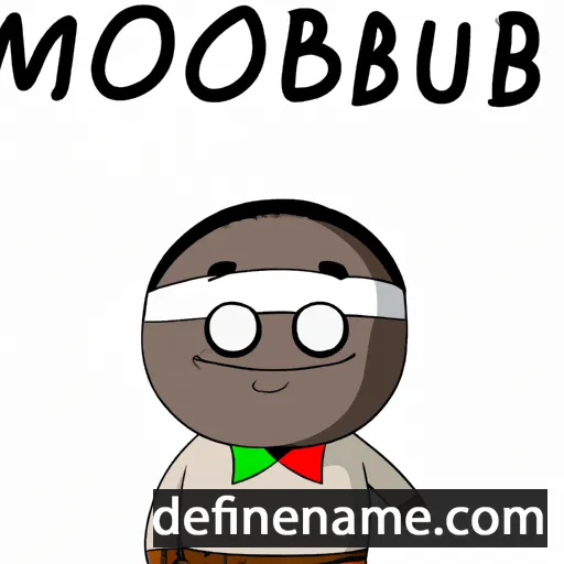 cartoon of the name Mobutu