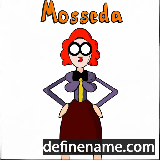 cartoon of the name Modèsta