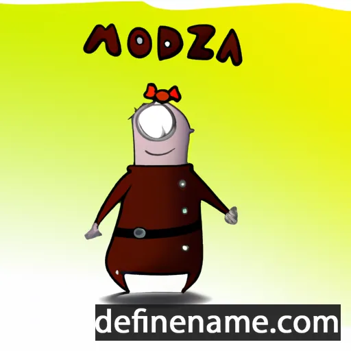 cartoon of the name Modzna