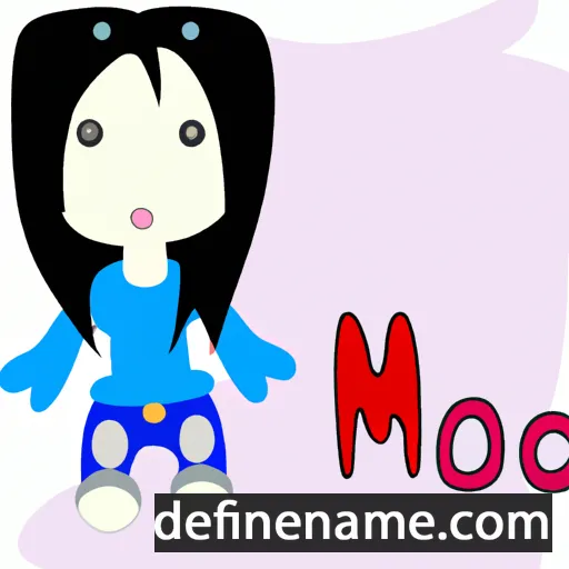 cartoon of the name Moemi