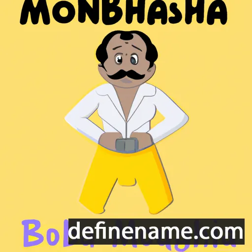 cartoon of the name Mohanbabu