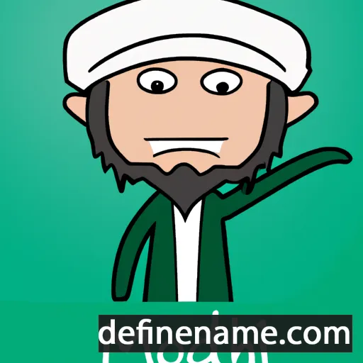 cartoon of the name Mohieddin