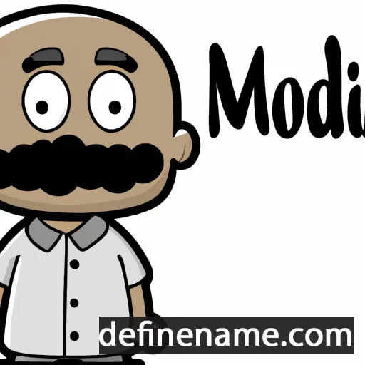 cartoon of the name Mohiuddin