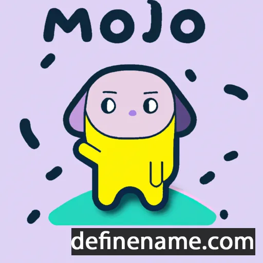 cartoon of the name Moji