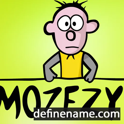 cartoon of the name Mojžíš