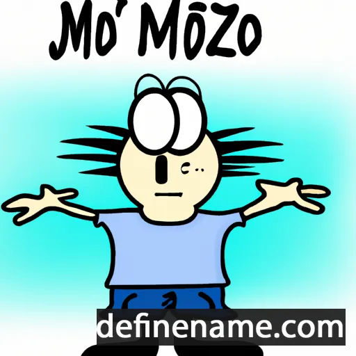 cartoon of the name Mojžiš