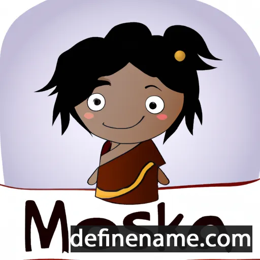 cartoon of the name Moksha