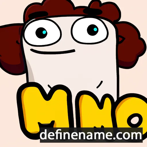 cartoon of the name Momo