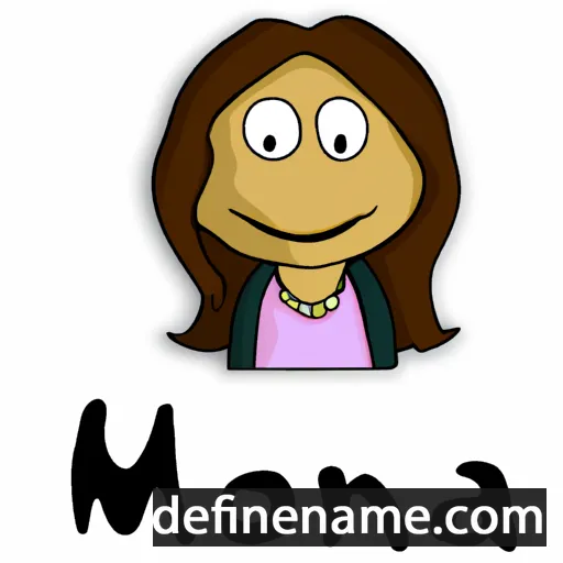 cartoon of the name Mona