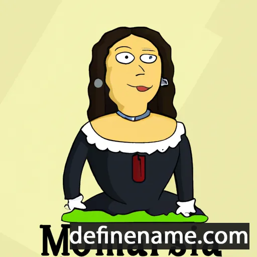 cartoon of the name Monalisa