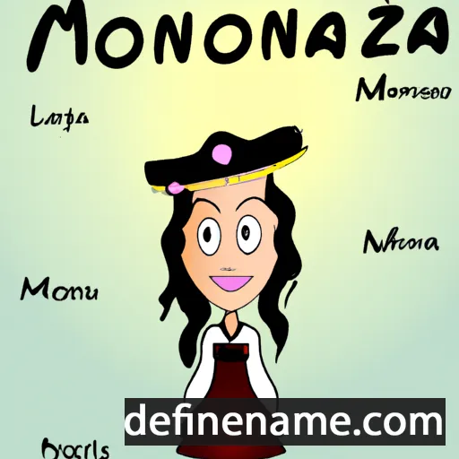 cartoon of the name Monariza