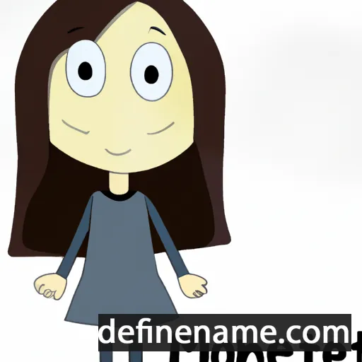 cartoon of the name Monette