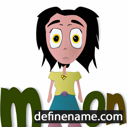 cartoon of the name Moni