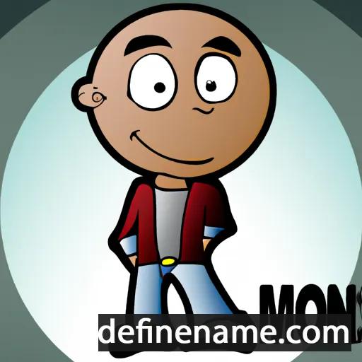 cartoon of the name Monib