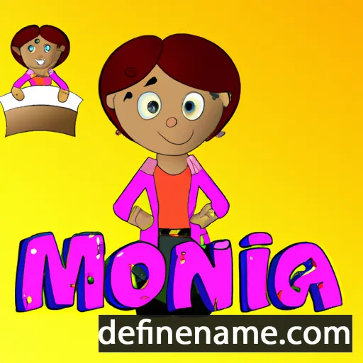 cartoon of the name Monicia