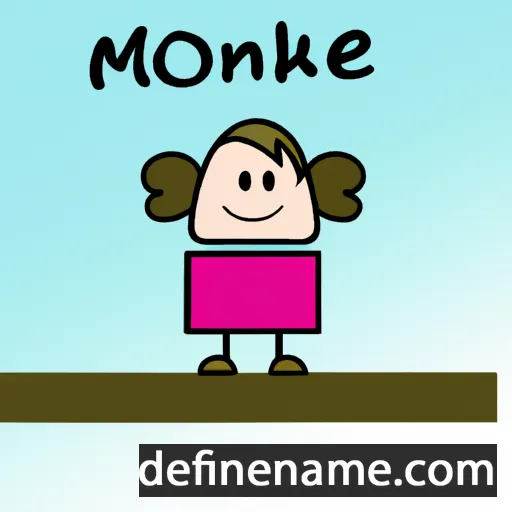 cartoon of the name Moniek