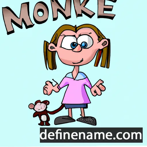 cartoon of the name Monike