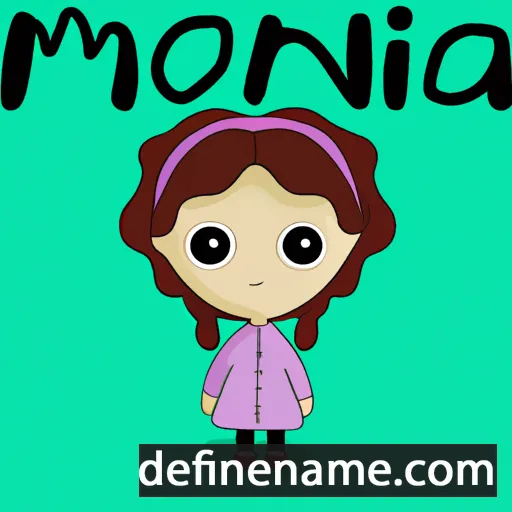 cartoon of the name Monina