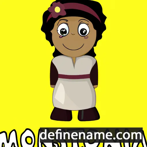 cartoon of the name Monisia