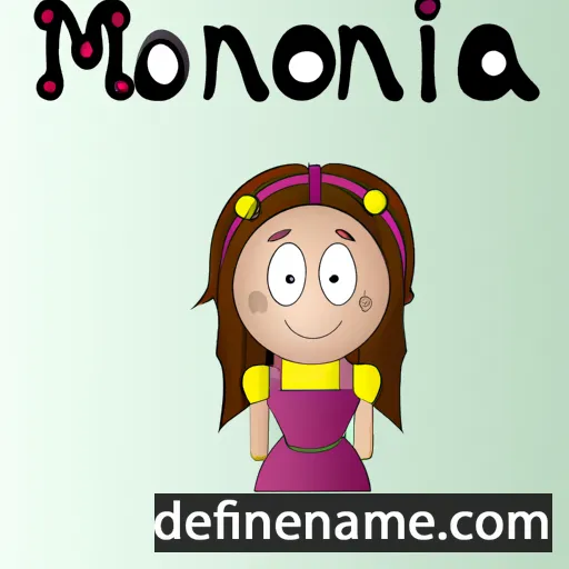 cartoon of the name Monnica