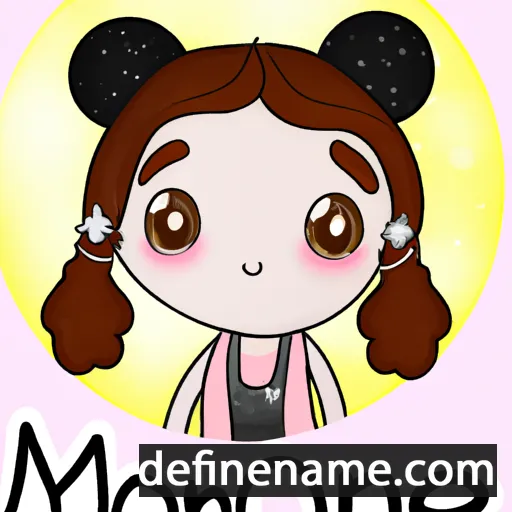 cartoon of the name Monnie