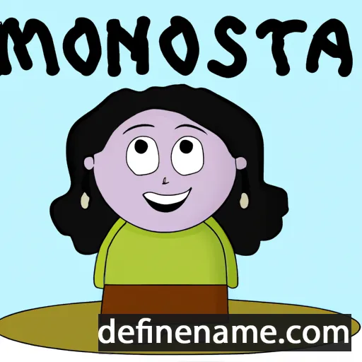 cartoon of the name Monsita