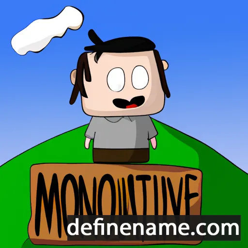 cartoon of the name Montaine