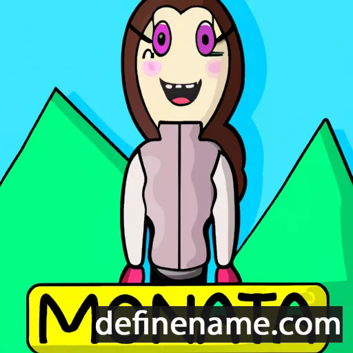 cartoon of the name Montaña