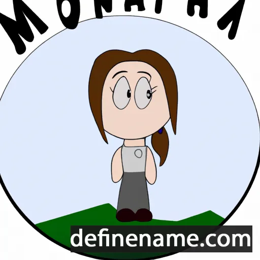 cartoon of the name Montanna