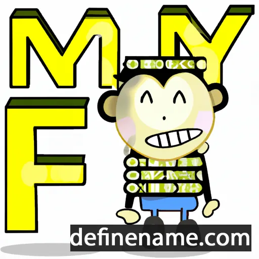 cartoon of the name Mony