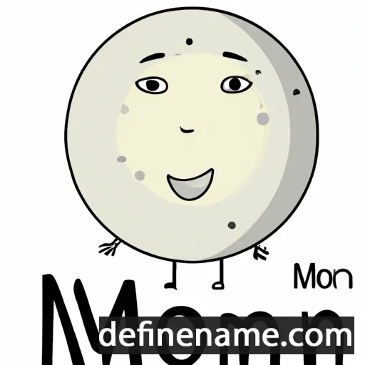 cartoon of the name Moon