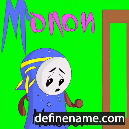 cartoon of the name Moonyeen