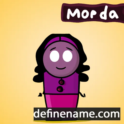 Morada cartoon