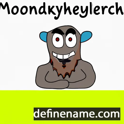 cartoon of the name Mordekhay