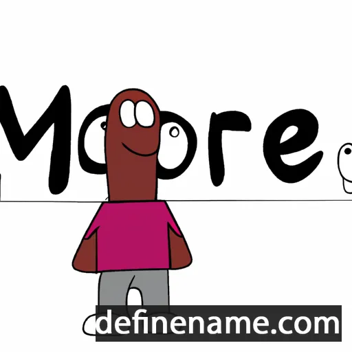 cartoon of the name Moree