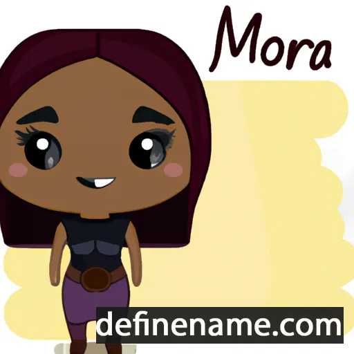 cartoon of the name Morena