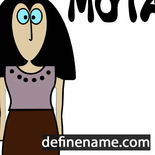 cartoon of the name Moreta