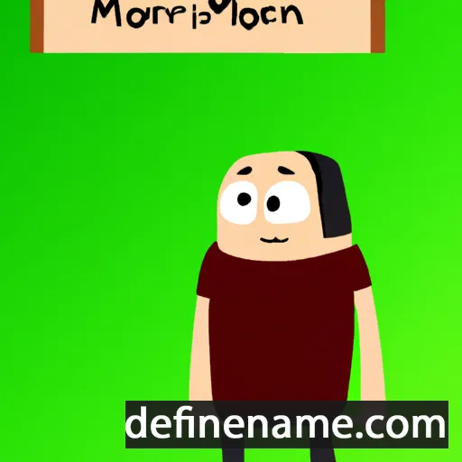 cartoon of the name Morfran