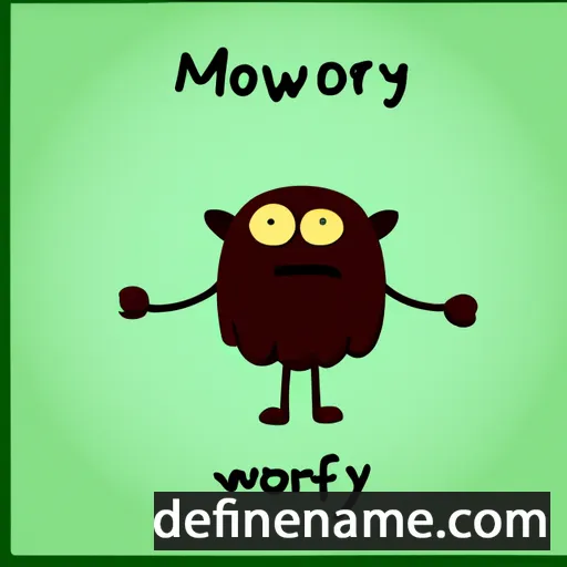 cartoon of the name Morfyw