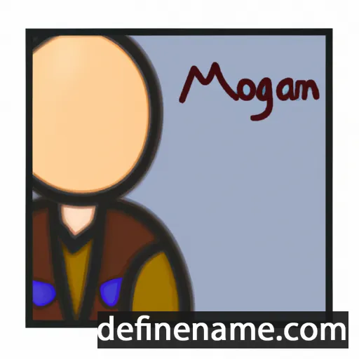 cartoon of the name Morgyn