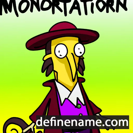 cartoon of the name Morianton