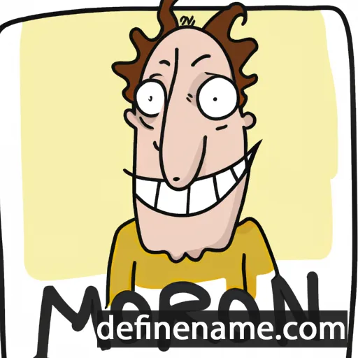 cartoon of the name Moron