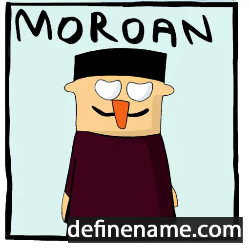 cartoon of the name Morvanen