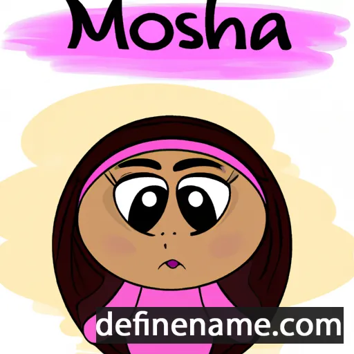 cartoon of the name Mosha