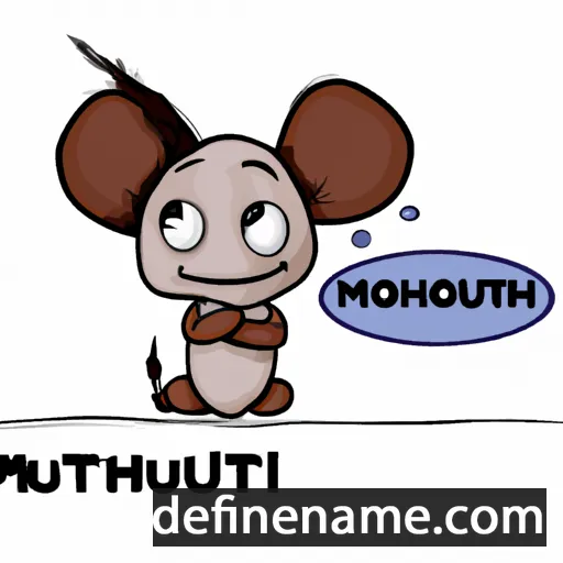 cartoon of the name Mothusi