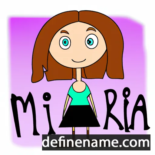 cartoon of the name Mrika